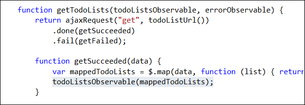 Captura de tela do arquivo de código que o Visual Studio abre e realça o script correspondente se você clicar em um item na pilha de chamadas.