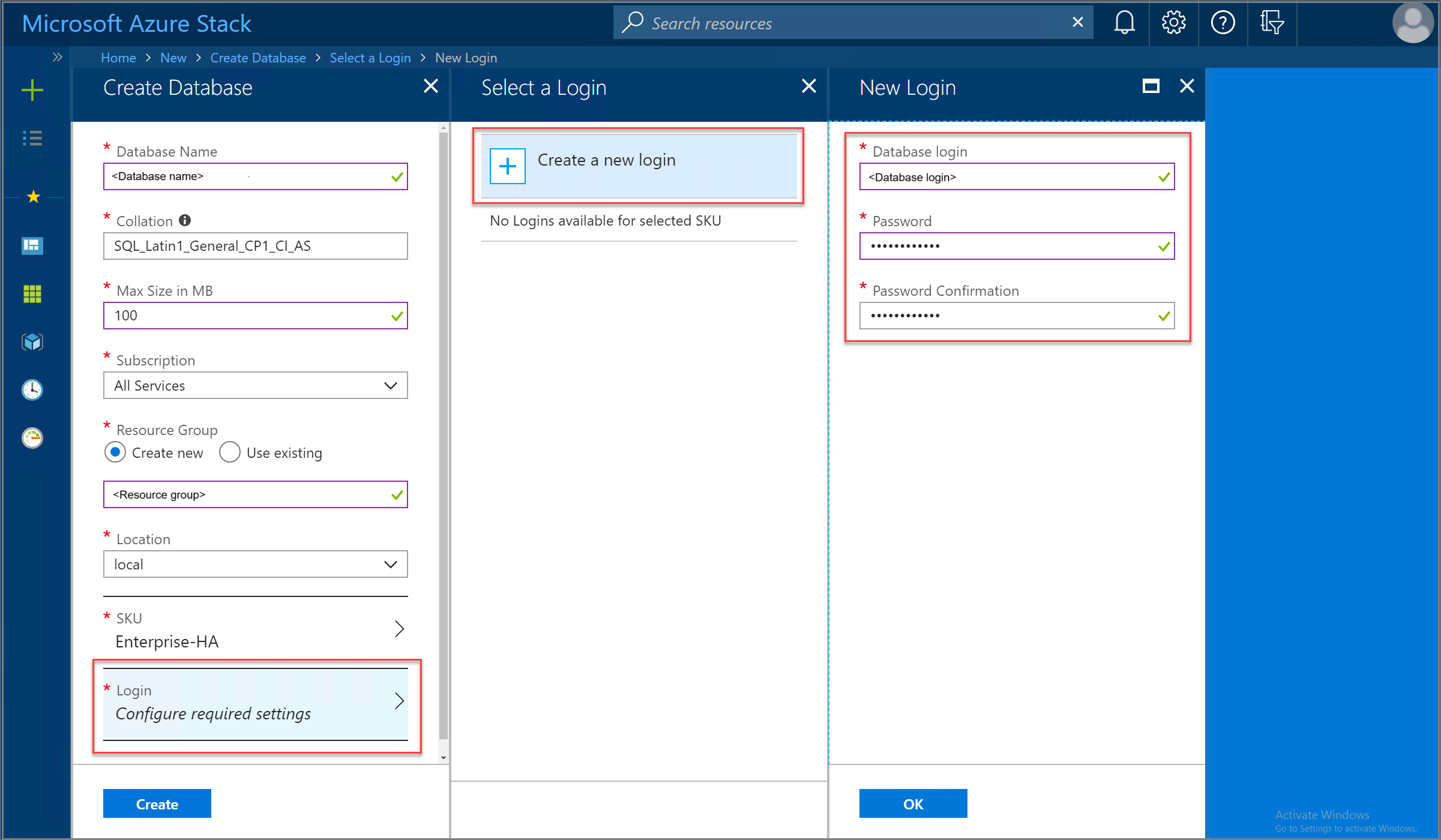 Criar logon no portal do usuário do Azure Stack Hub