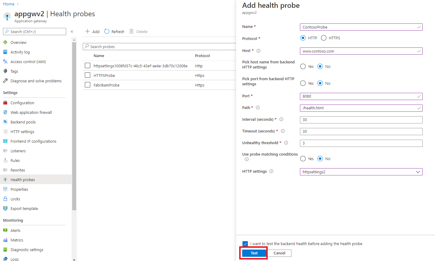 Testar integridade do back-end