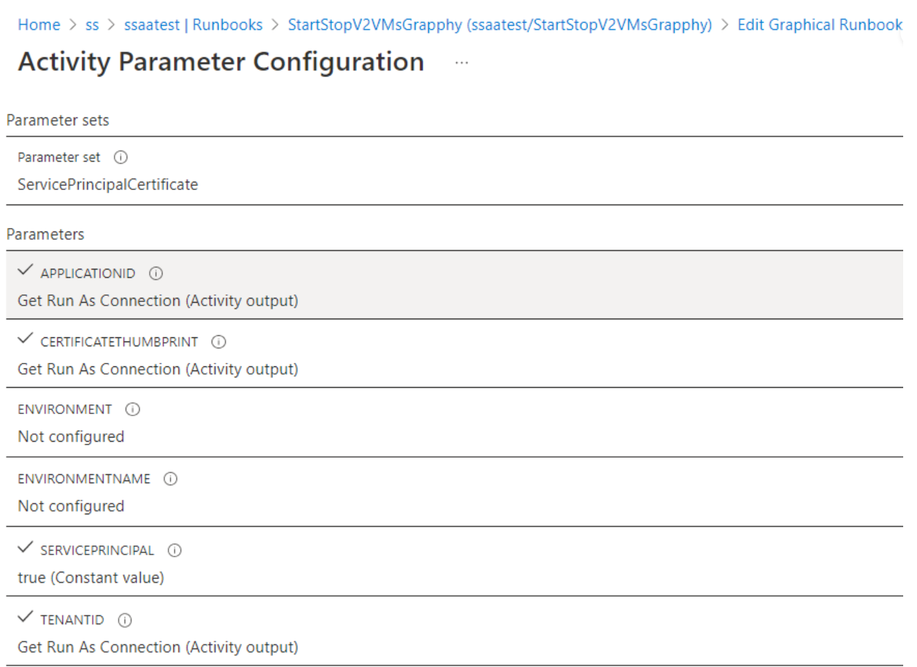 Captura de tela que mostra como examinar os parâmetros usados por um cmdlet.