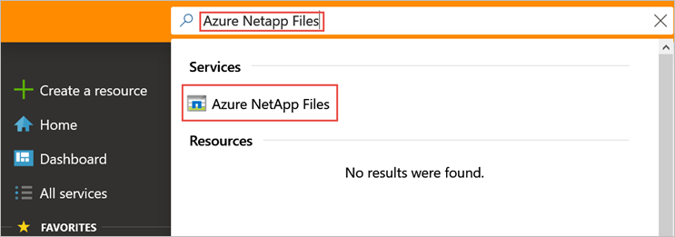 Selecionar o Azure NetApp Files