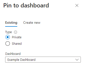 Captura de tela das opções de Fixar ao painel.