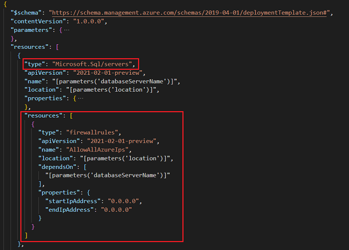 Captura de tela do modelo com definição de firewall.