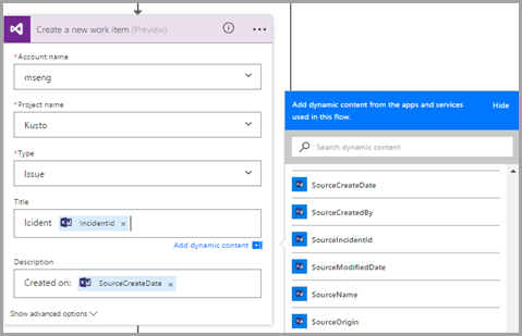 Captura de tela da ação do Visual Studio.