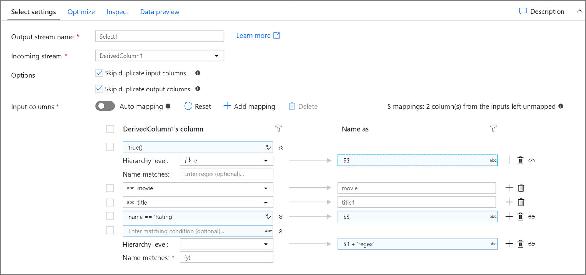 Exemplo de script Select