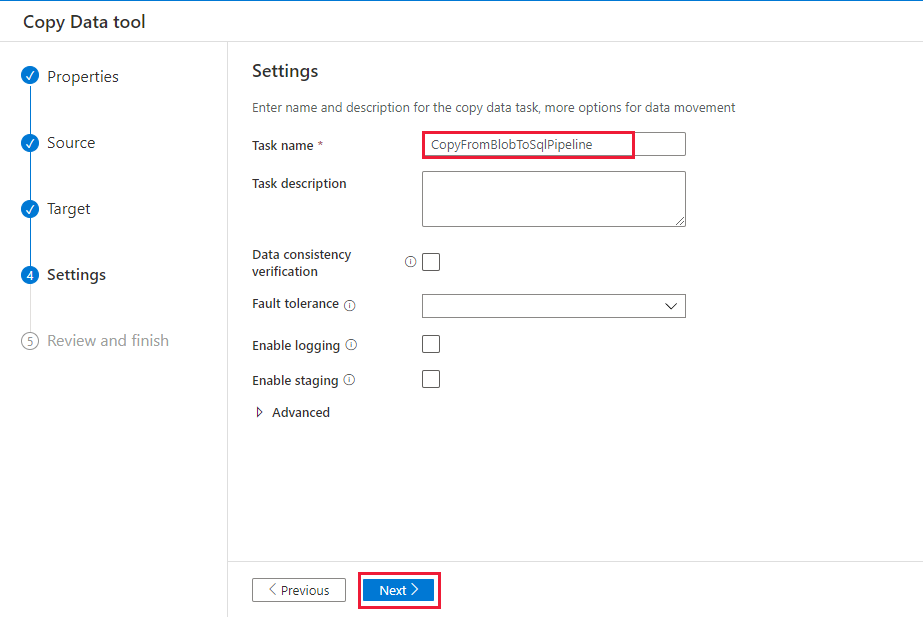 Captura de tela das configurações.