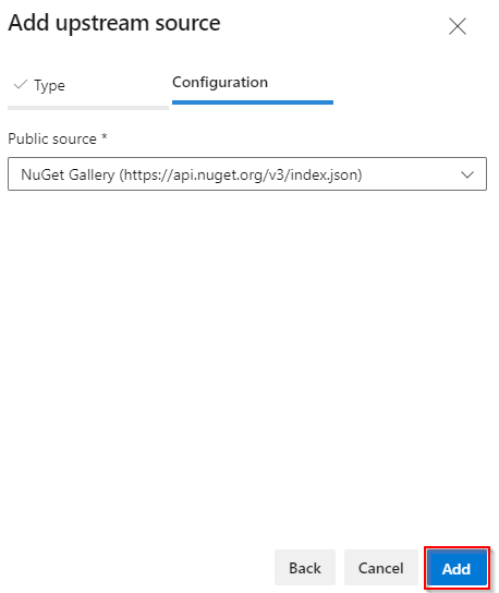 Uma captura de tela mostrando como configurar sua fonte upstream.