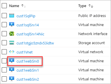 Como localizar uma VM Web