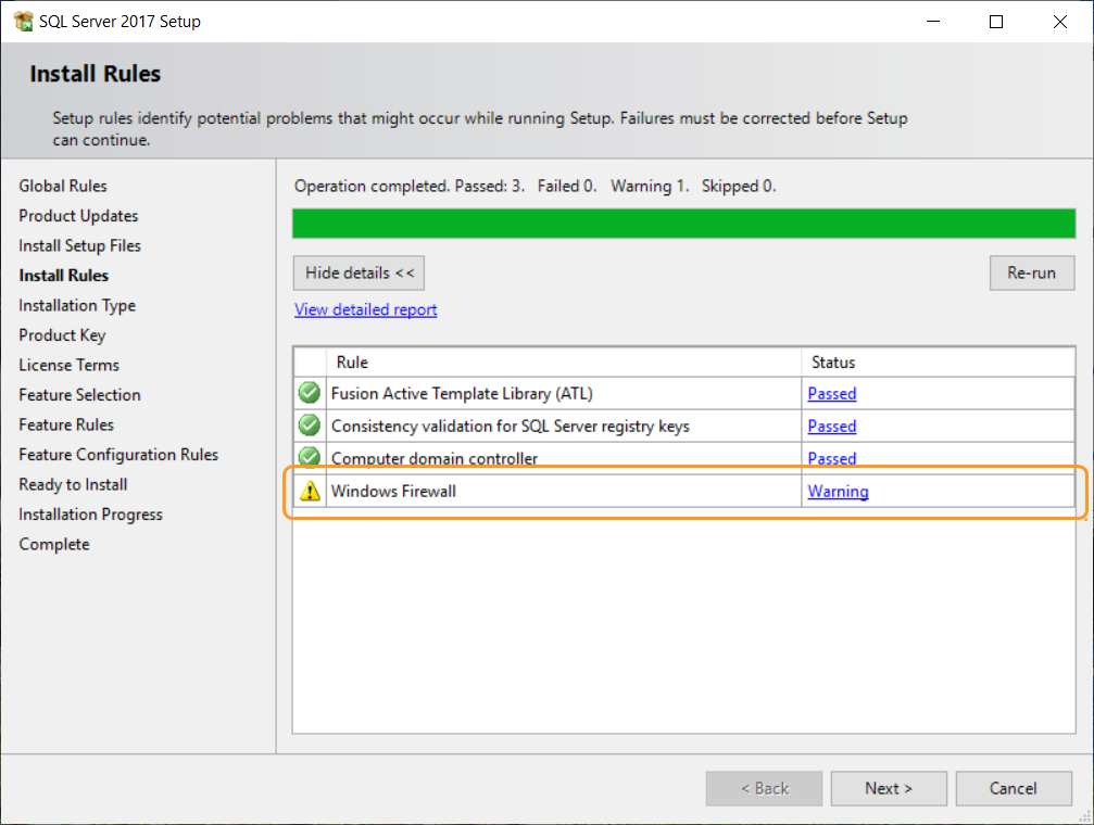 Aviso do Firewall do Windows