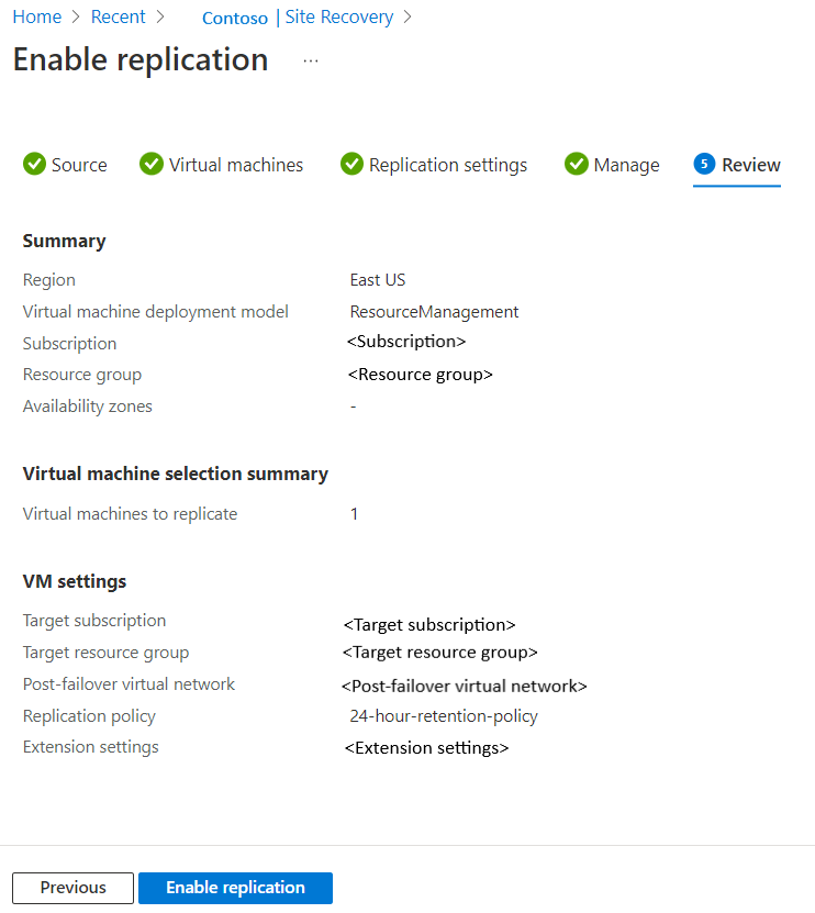 Captura de tela mostrando as configurações de VM.