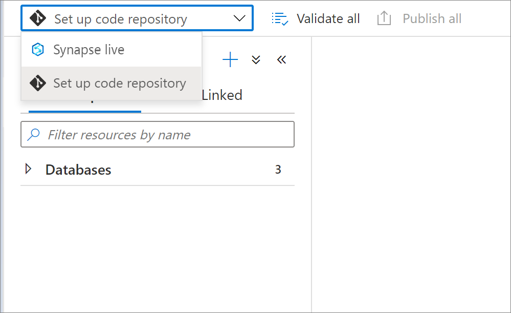 Configurar as definições do repositório de código de criação