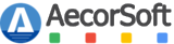 O logotipo de Aecorsoft.