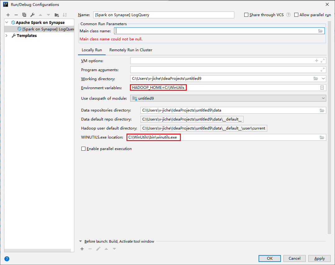 Configuração do conjunto de console local