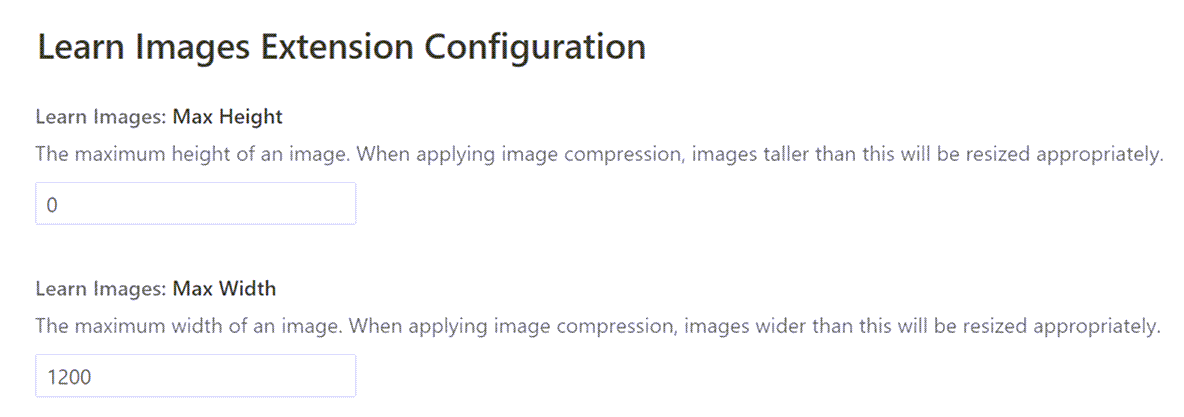 Configurar compactação de imagem