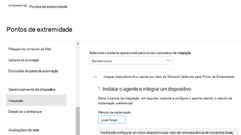 Transferir um pacote de inclusão no portal do Microsoft Defender