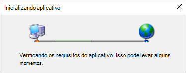 O ClickOnce tenta iniciar o aplicativo