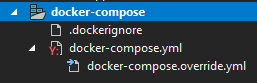 Captura de tela do nó docker-compose no Gerenciador de Soluções.