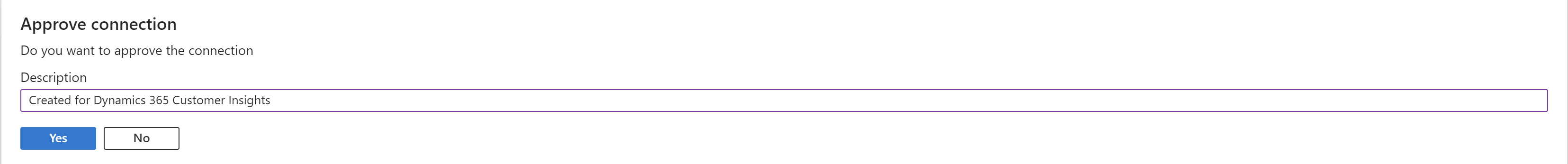 Descrição da etapa de aprovação do ponto de extremidade privado.