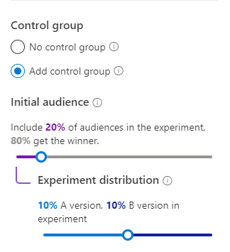 Teste A/B com grupo de controles