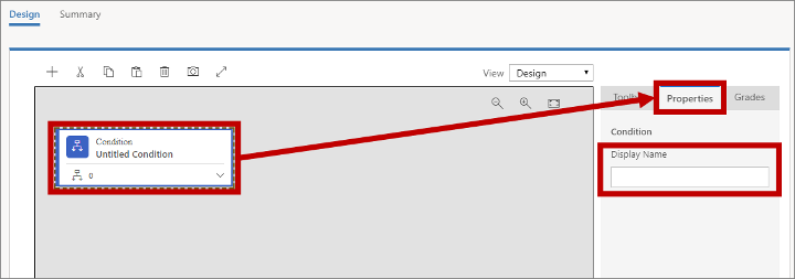 Definir um nome de exibição para o bloco de condição.