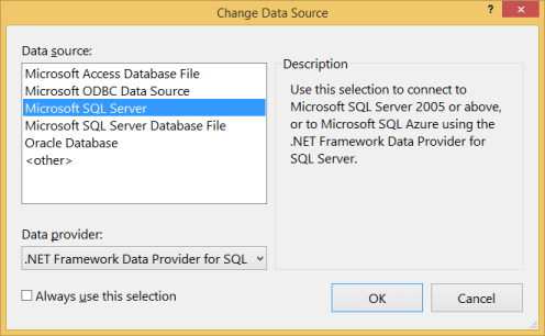 Select Data Source