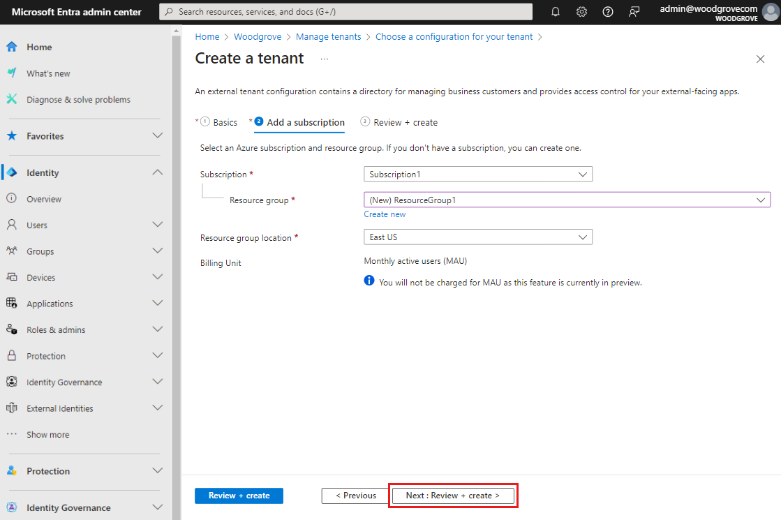 Captura de tela que mostra as configurações de assinatura.