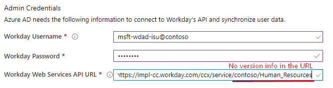 Captura de tela do Workday sem informações de versão