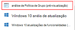 Captura de ecrã que mostra a etiqueta de pré-visualização pública de exemplo no Microsoft Intune centro de administração e Microsoft Intune.