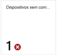 Imagem do mosaico Dispositivos sem política de conformidade.
