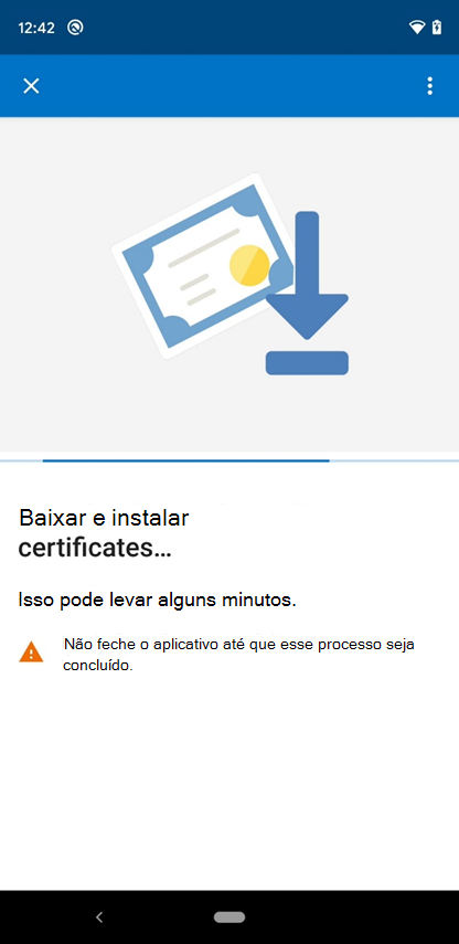 Captura de ecrã de exemplo do ecrã 