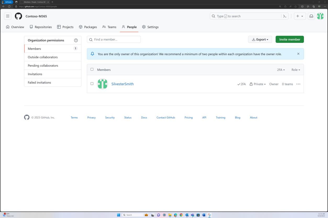 Dashboard de pessoas do GitHub.