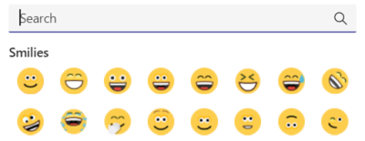 Captura de tela de Emojis compartilhados em um bate-papo.