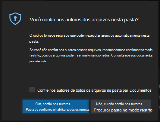 Você confia nos autores nos arquivos desta pasta?