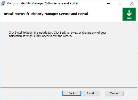 Imagem da tela de instalação do Portal e serviço do MIM – final