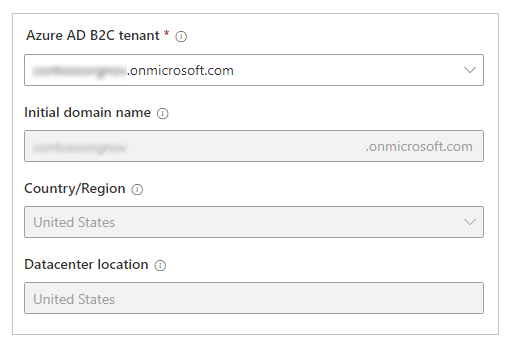 Selecionar um locatário existente do Azure AD B2C.