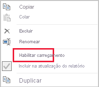 Captura de tela do Power Query mostrando a opção 