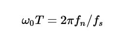 formula for notch filter example 2-1