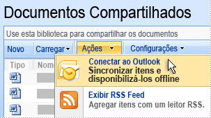 Estendendo opções do Office SharePoint Server