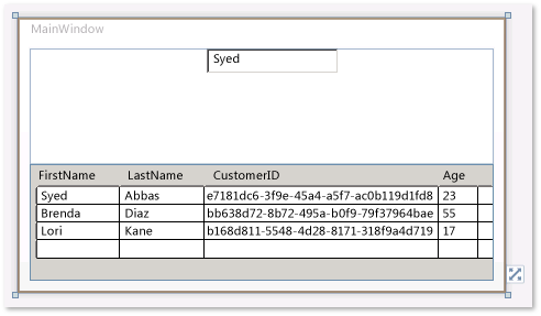 Associando um DataGrid a uma coleção de dados de exemplo