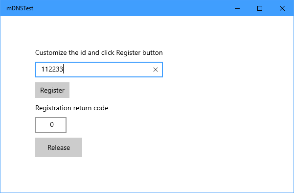 Registration for mDNS