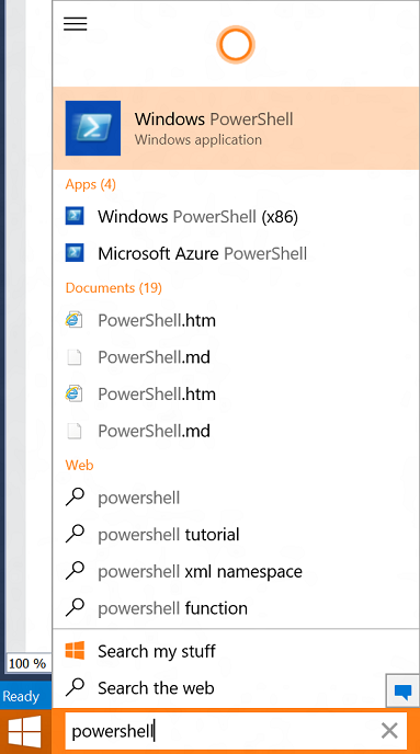 Localizar o PowerShell