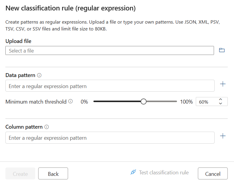 Criar nova regra regex