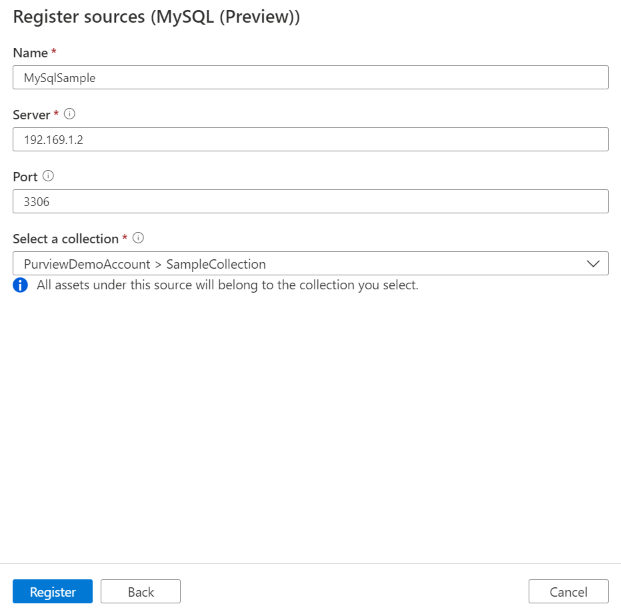 opções de fontes de registro