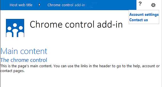 Uma página da Web remota com o controle chrome