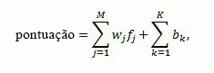 Linear model formula for ranking models