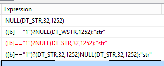 Tipos de dados String em expressões SSIS