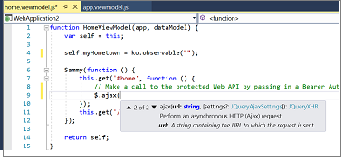 IntelliSense de JavaScript avançado para jQuery