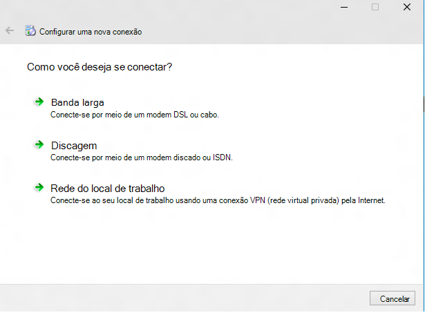 vpnv2 csp configurar conexão.