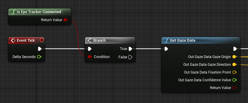 Blueprint da função Is Eye Tracking Connected