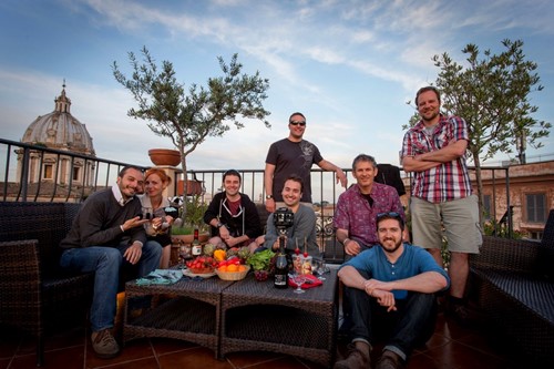 Nossa equipe de captura em Roma.